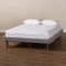 Baxton Studio Liliya Light Grey Upholstered Walnut Finished Full Size Platform Bed 156-9416 - alternate 6